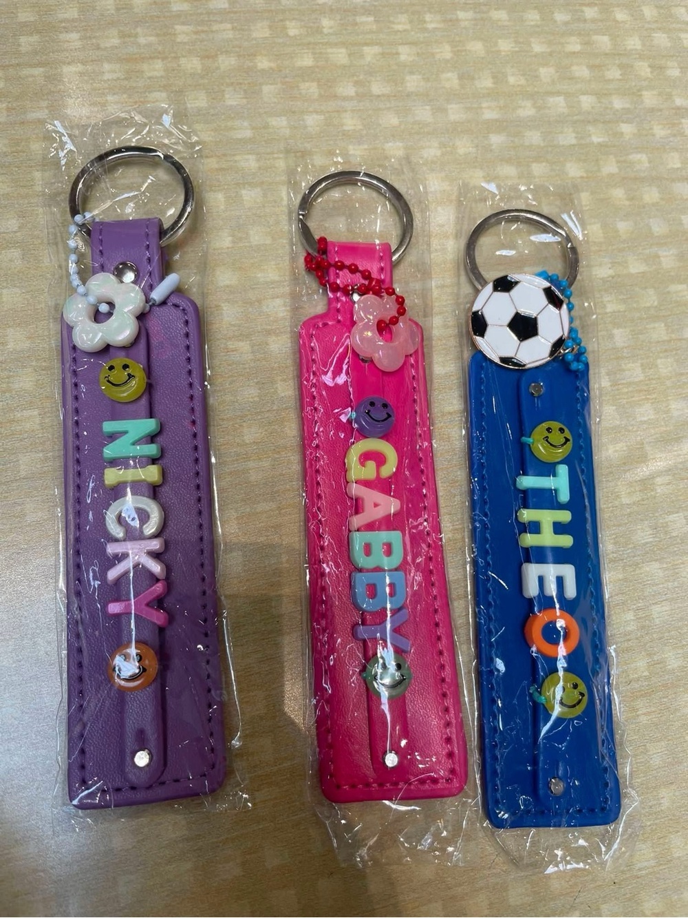 Personalized Kids Name Keychain - Pink Gabby